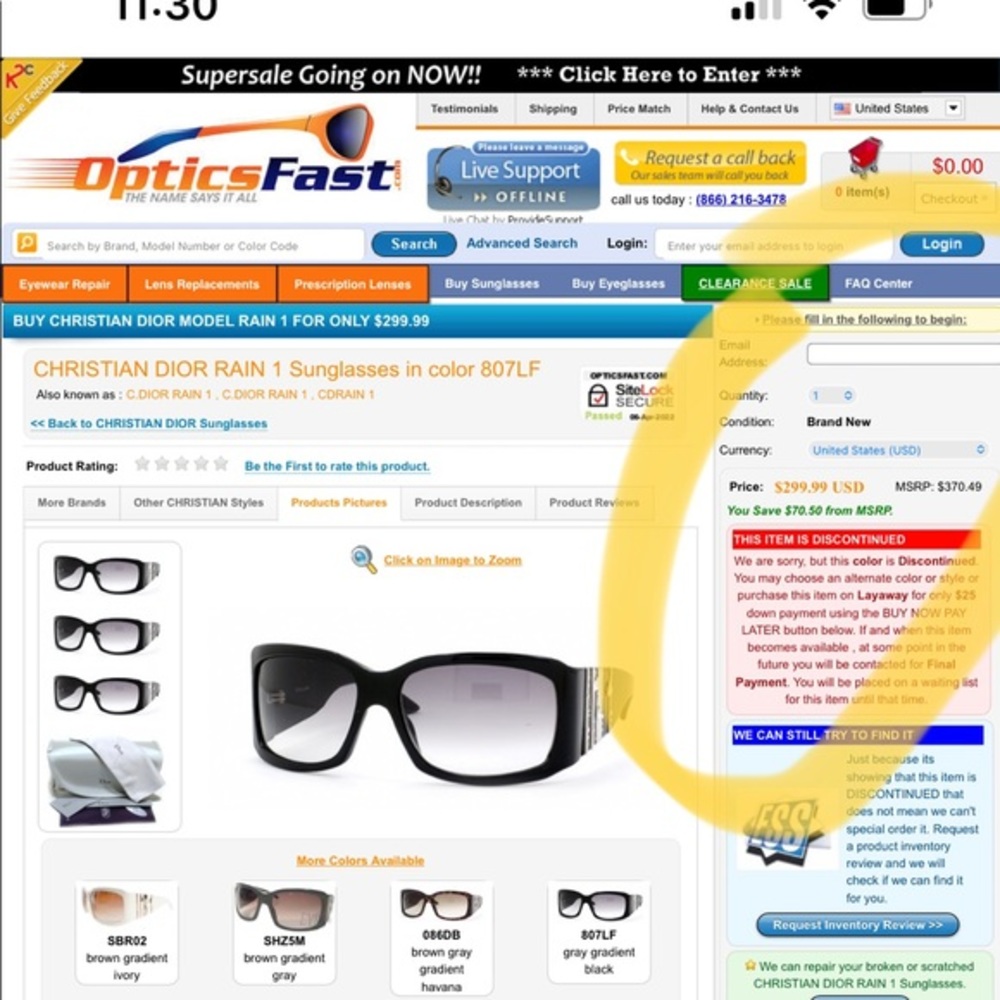 ☀️Christian Dior Sunglasses Black Deluxe Rain Drop Gems☀️ - Picture 13 of 13